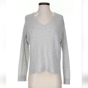 Like New ATM 100% Cashmere Grey V Neck Sweater